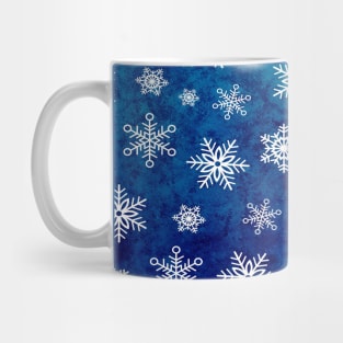 Christmas Glitter snowflakes In Blue Mug